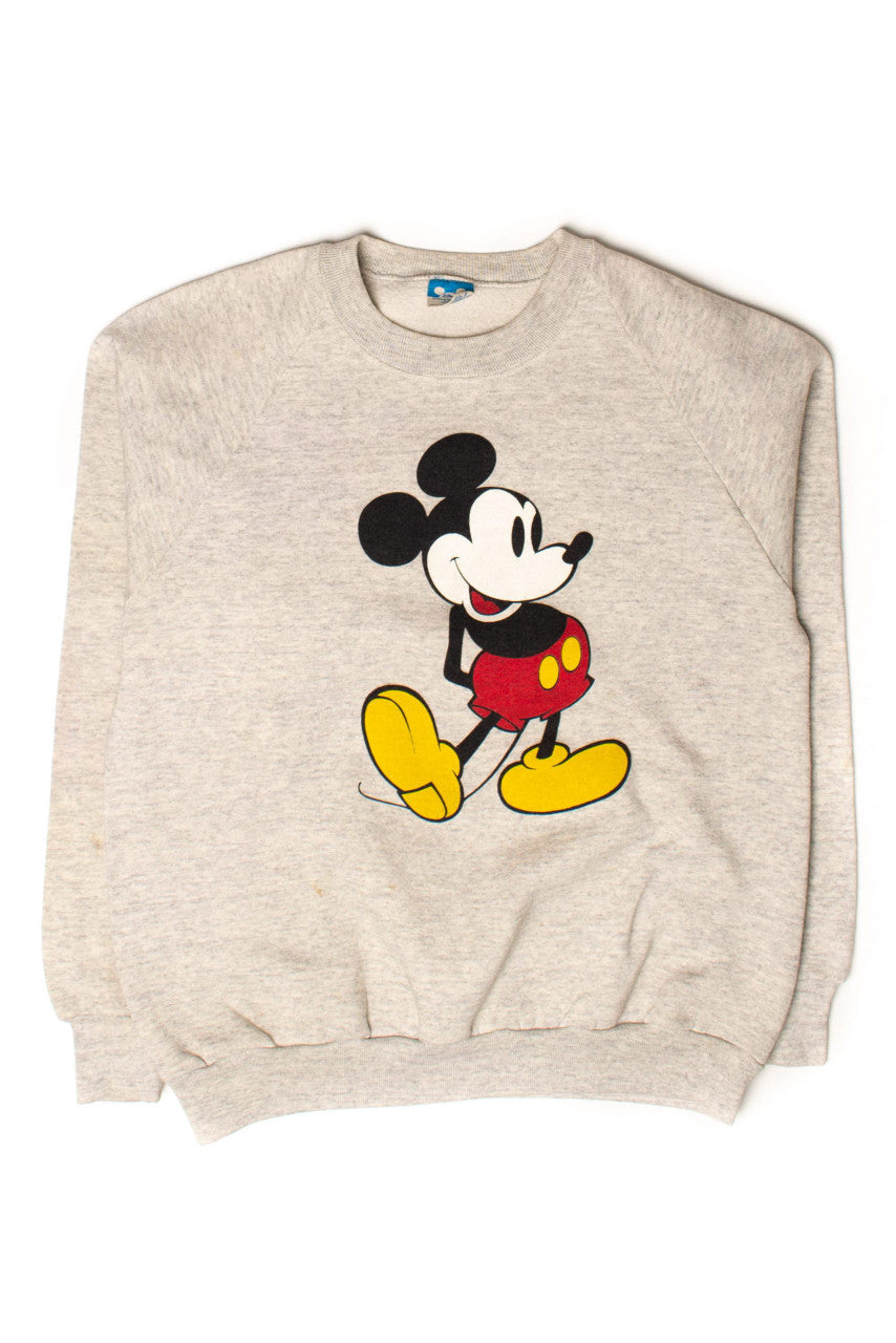 Vintage Gray Mickey Mouse Sweatshirt (1990s)