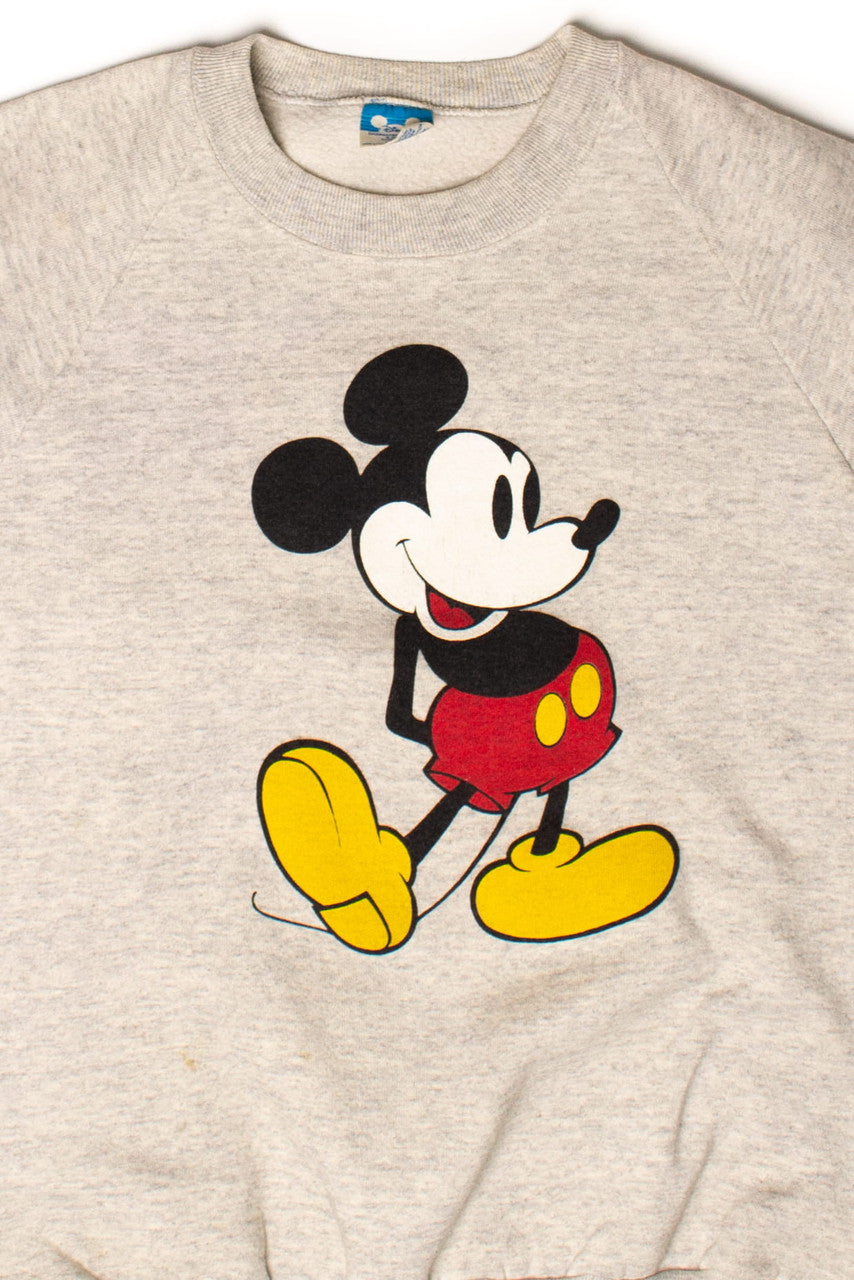 Vintage Gray Mickey Mouse Sweatshirt (1990s)