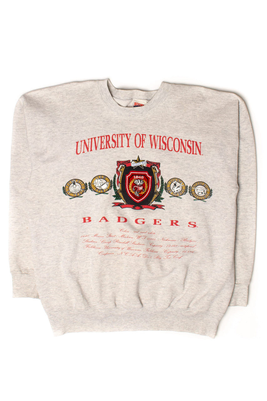 Vintage University Of Wisconsin Badgers Sweatshirt (1990s)