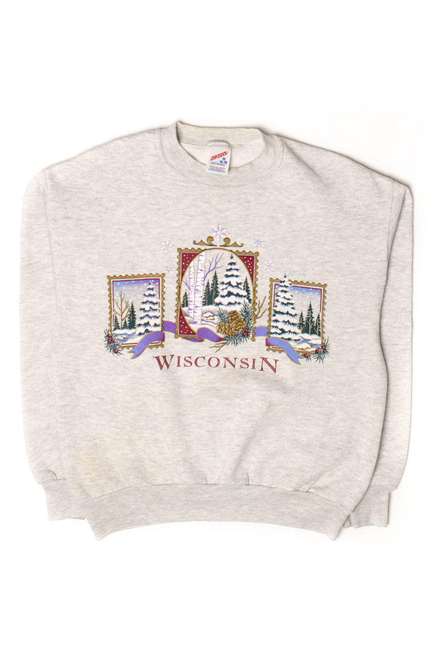 Vintage Wisconsin Winter Sweatshirt (1990s)