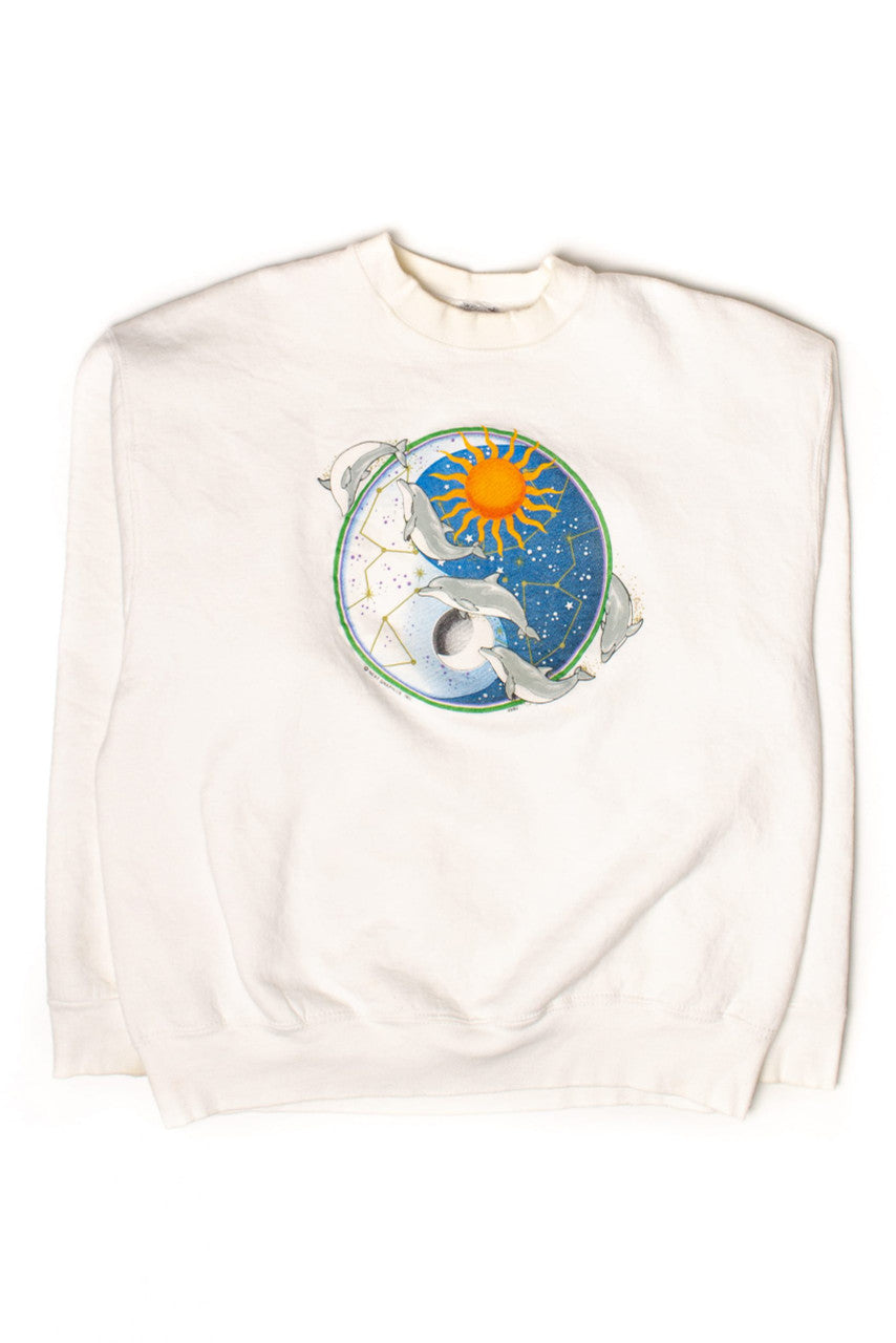Vintage Dolphin Yin Yang Sweatshirt (1990s)