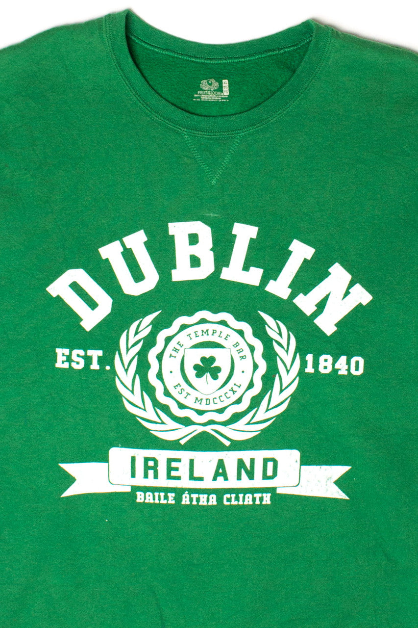 Ragstock Original Screen Print Dublin Ireland Sweatshirt