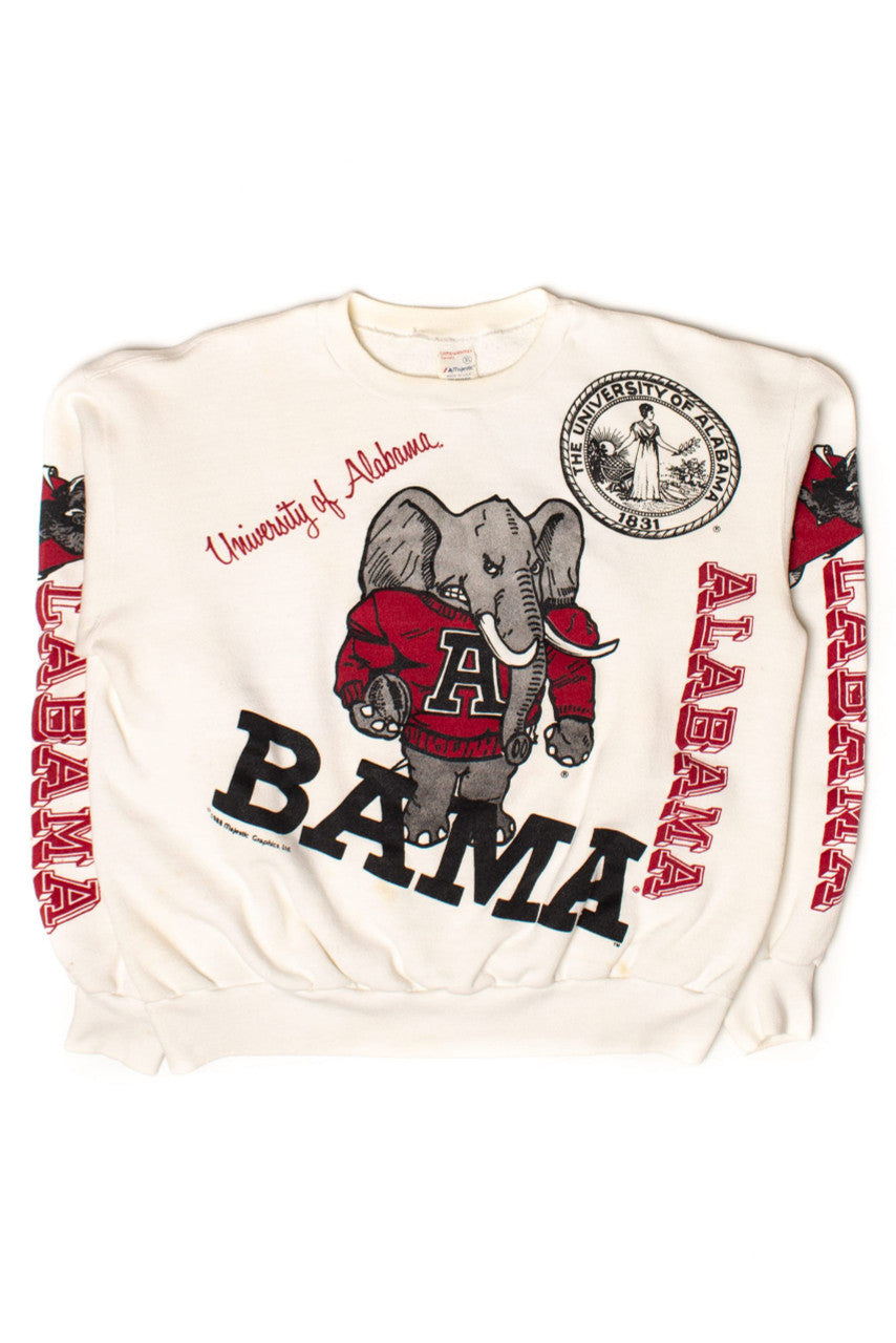 Vintage Alabama Crimson Tide All Over Graphic Sweatshirt (1988)