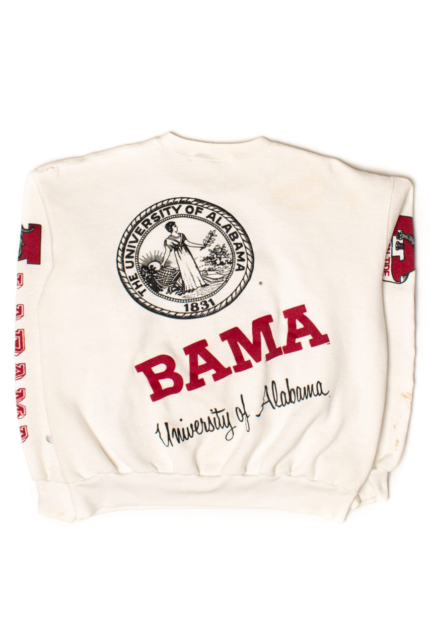 Vintage Alabama Crimson Tide All Over Graphic Sweatshirt (1988)