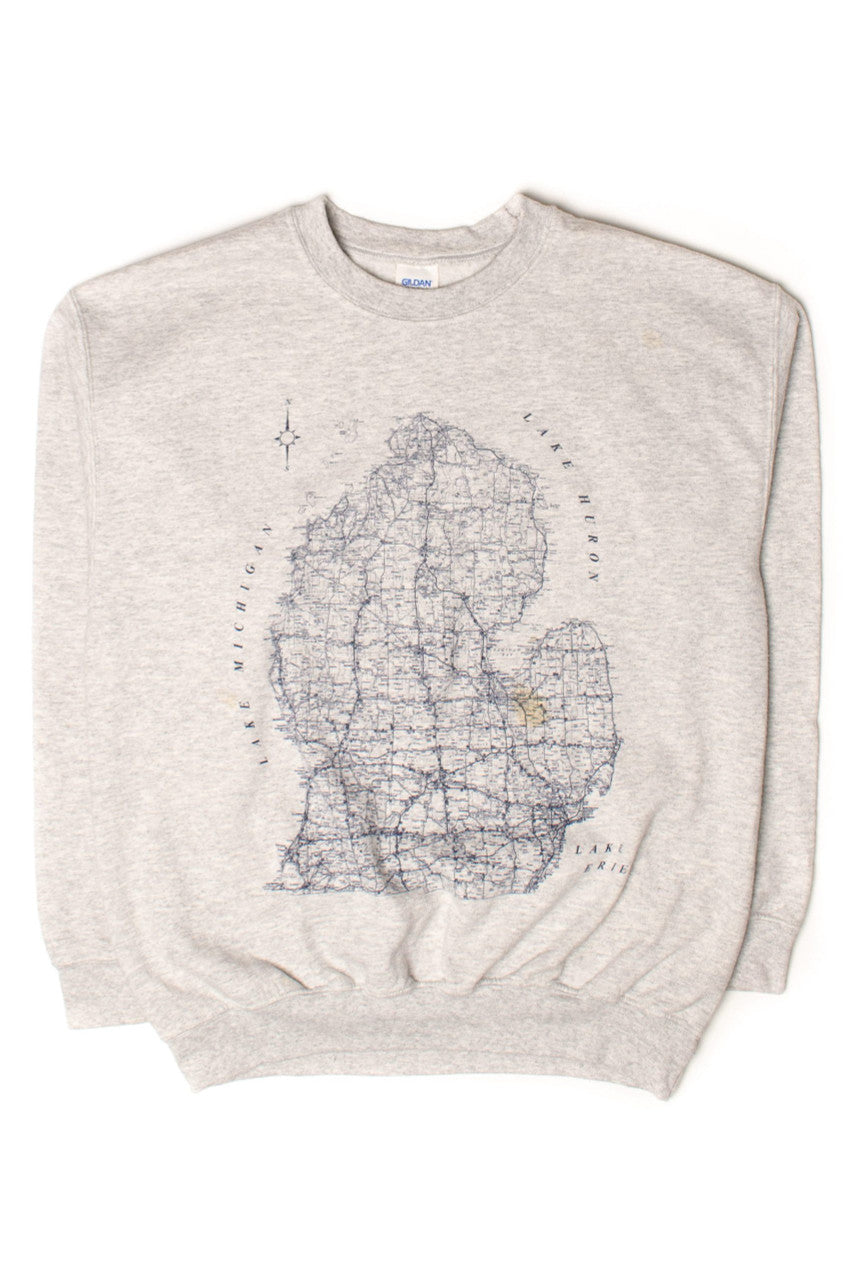Michigan Peninsulas Sweatshirt (2000s)