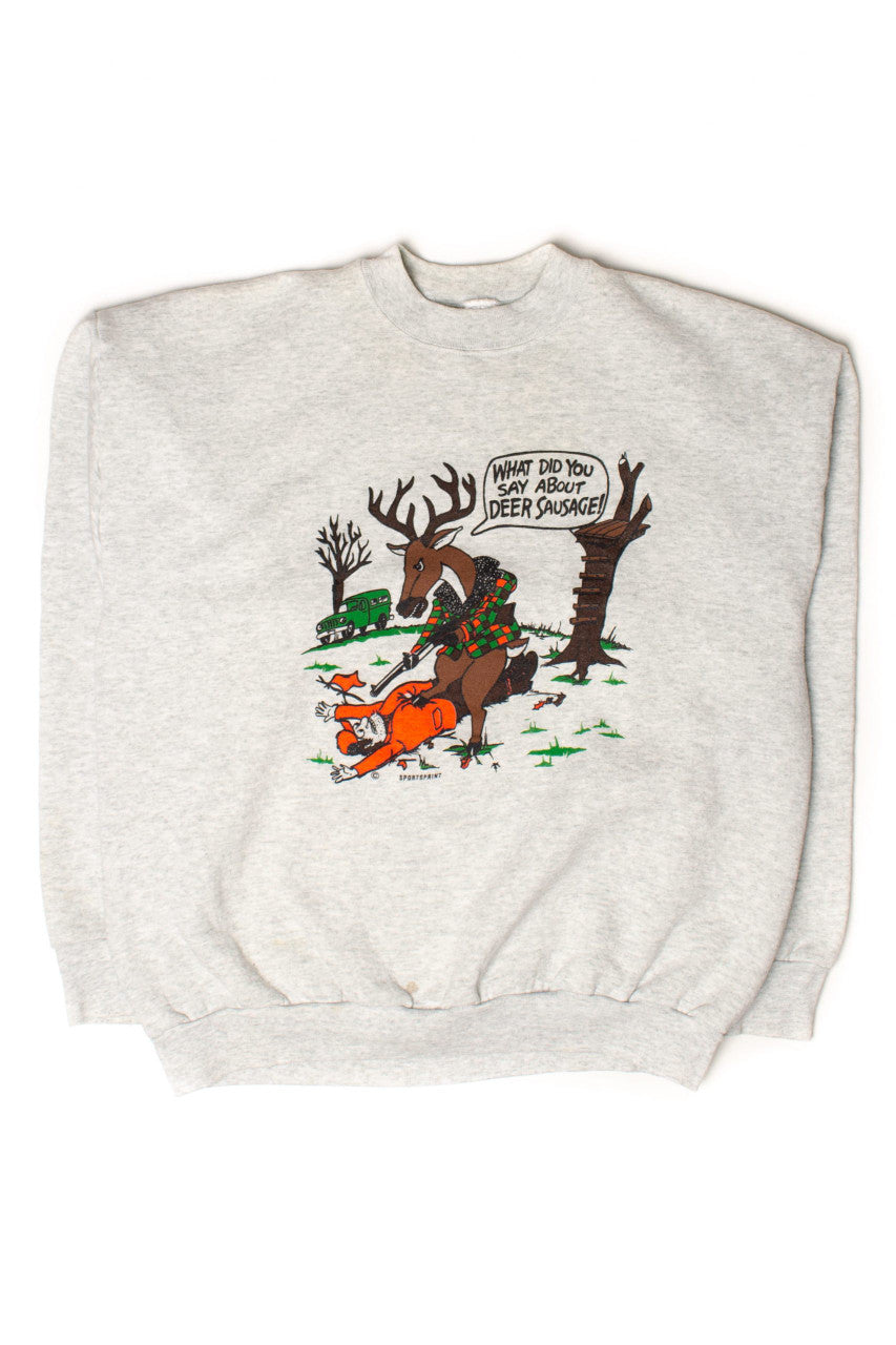 Vintage Deer Sausage Sweatshirt (1990s)