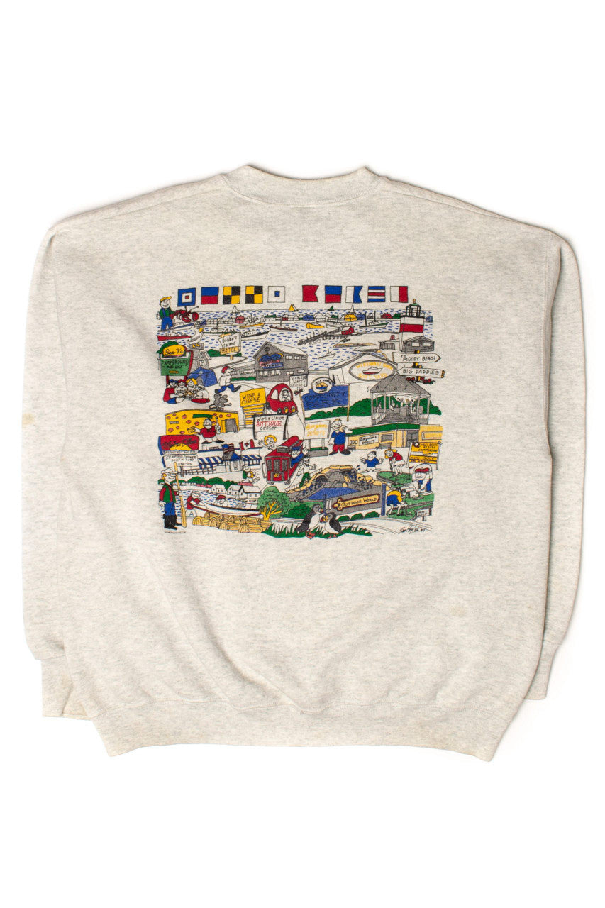 Vintage Wells Beach, Maine Sweatshirt (1995)