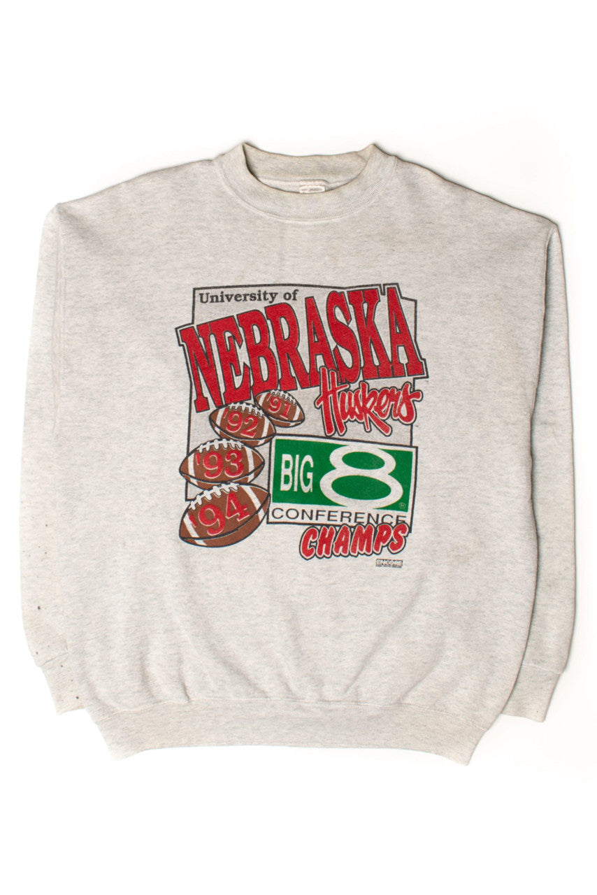 Vintage Nebraska Huskers 4 Straight Championships Sweatshirt (1990s)