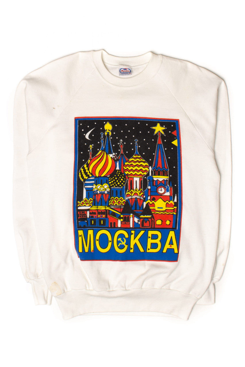 Vintage Moscow St. Basil's Cathedral Sweatshirt (1980s)