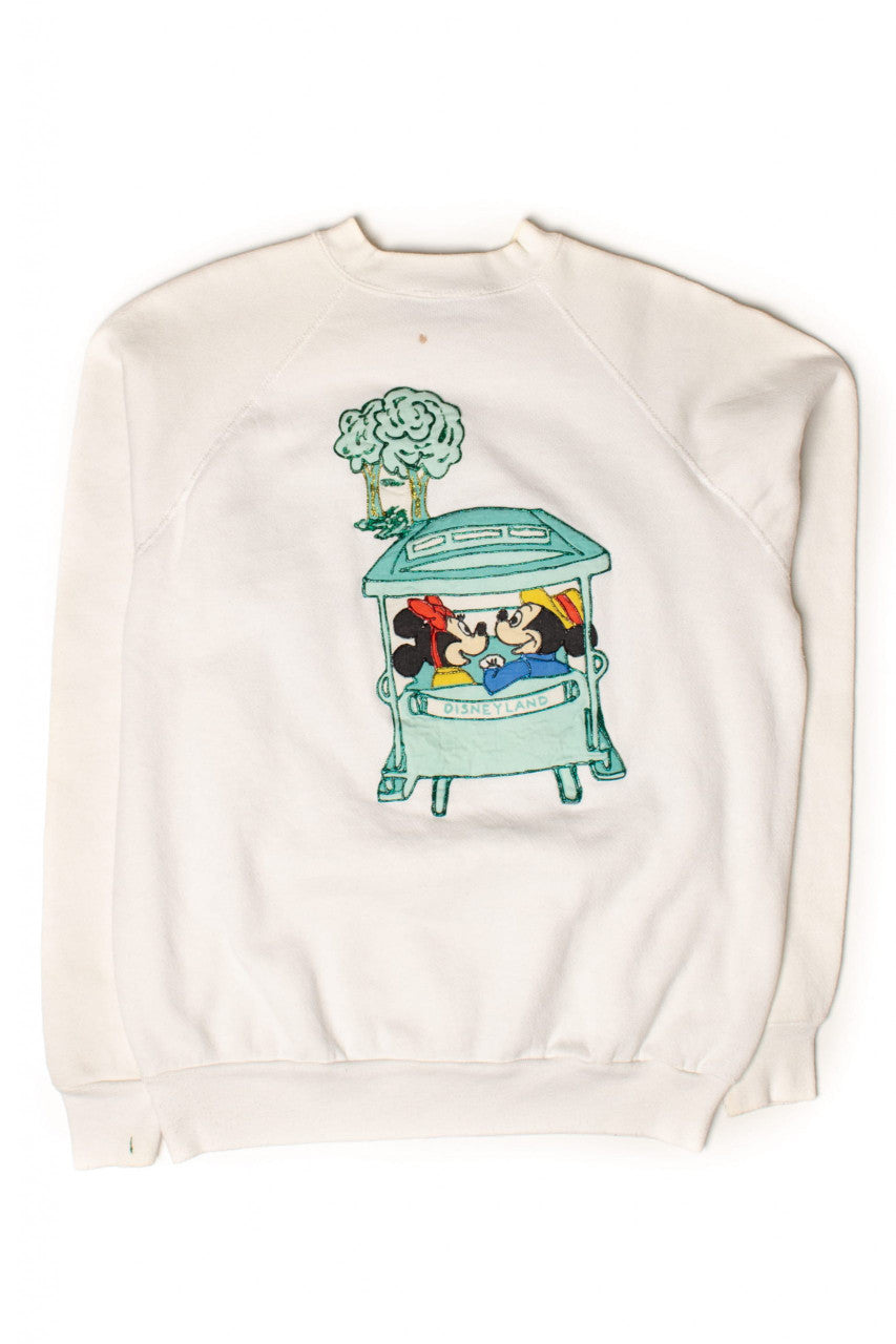 Vintage Handmade Applique Mickey & Minnie Sweatshirt (1990s)