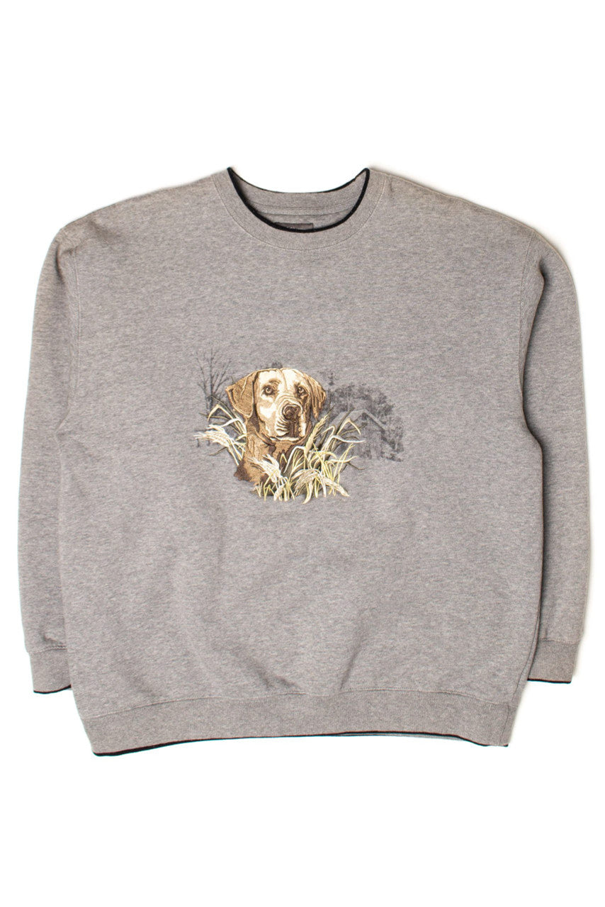 Vintage Embroidered Golden Retriever Sweatshirt (1990s)