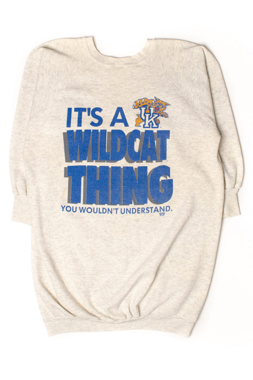 Vintage University Of Kentucky Wildcat Thing Sweatshirt Dress (1990s)