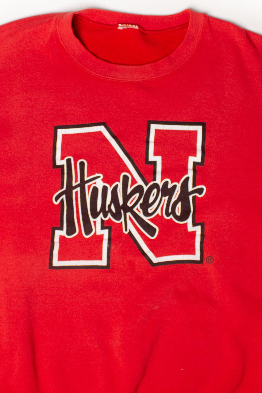 Vintage Nebraska Huskers Sweatshirt (1990s) 3