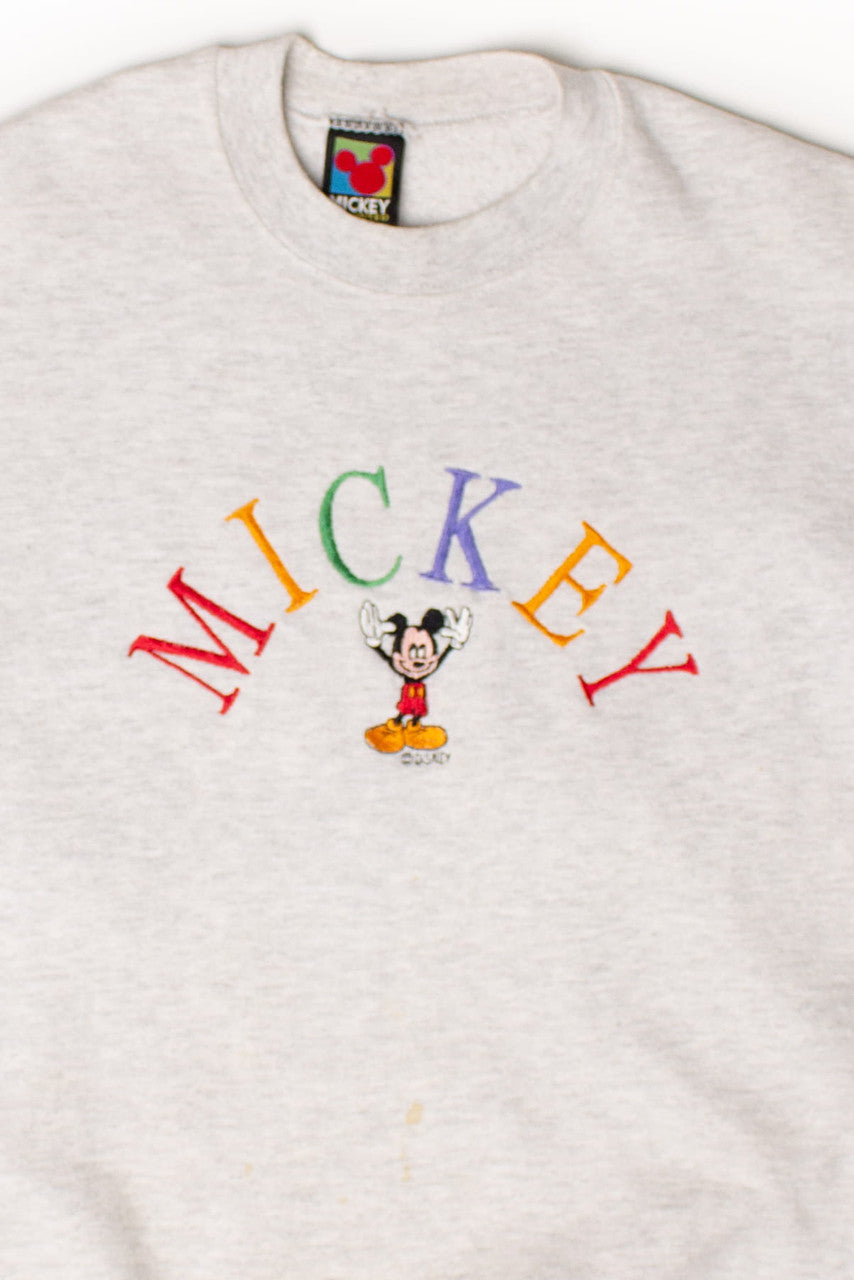Vintage Embroidered Mickey Sweatshirt (1990s)