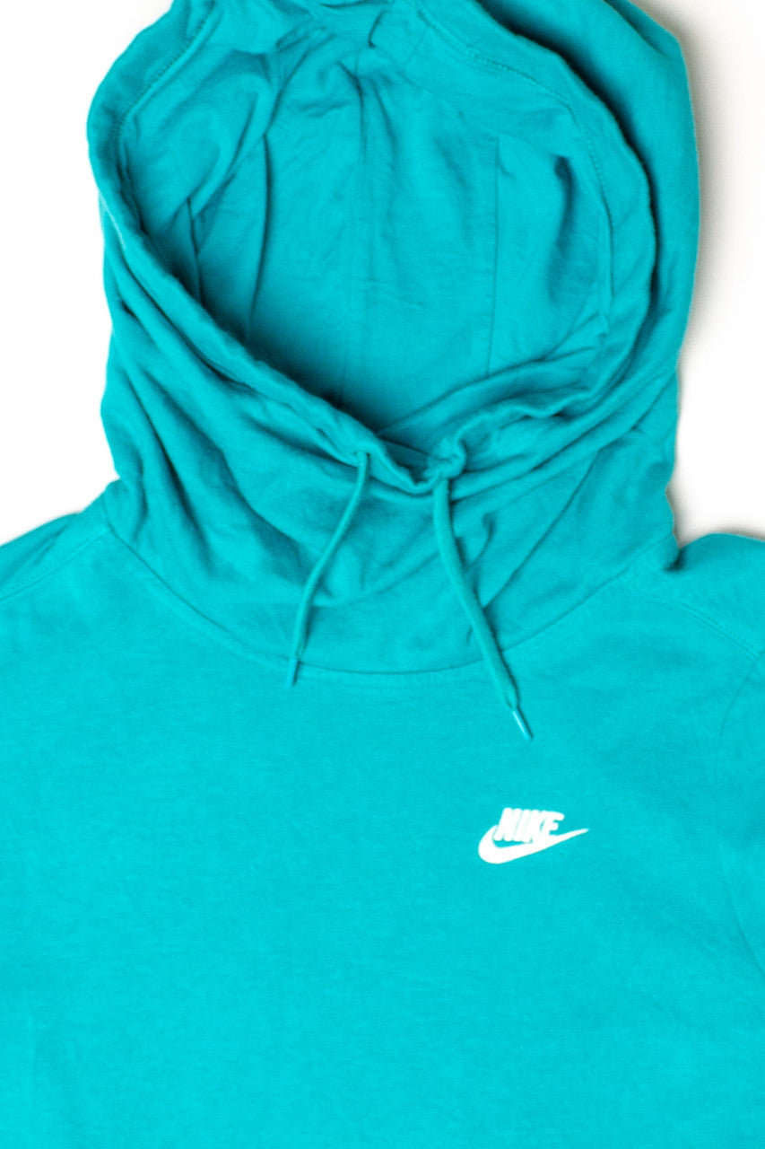 Teal Nike Cowl Neck Hoodie (2000s)