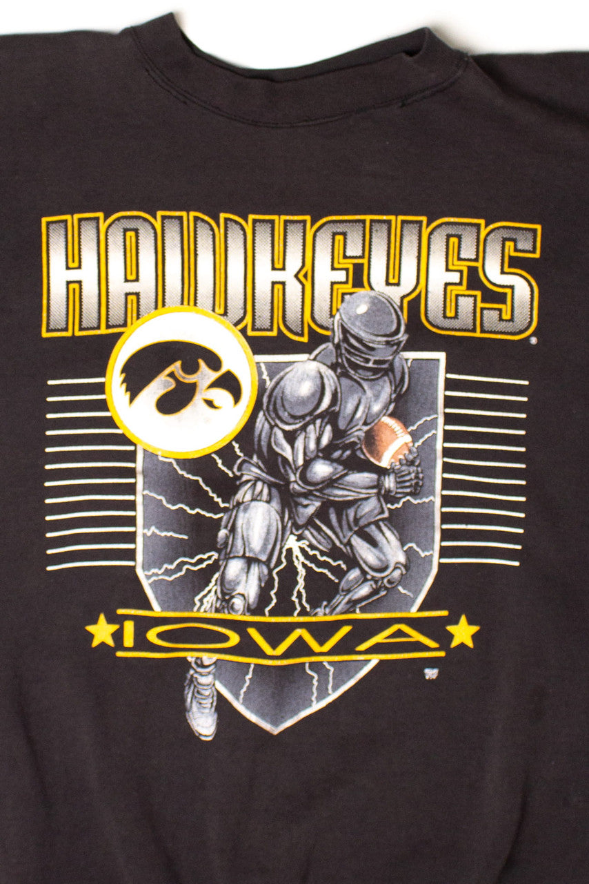 Vintage Iowa Hawkeyes Football Sweatshirt (1990s)