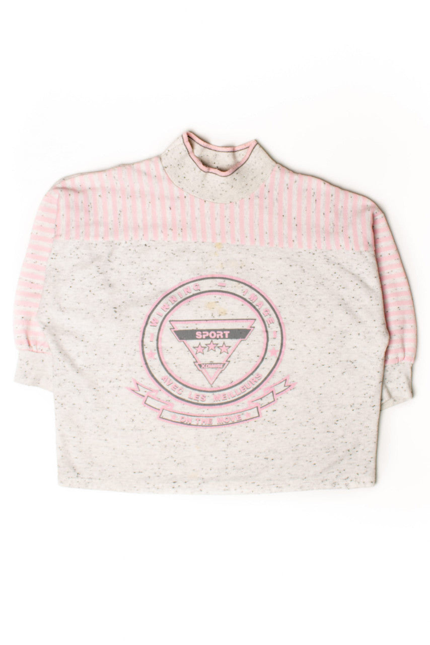 Vintage Winning Image Half Sleeve Sweatshirt (1990s)