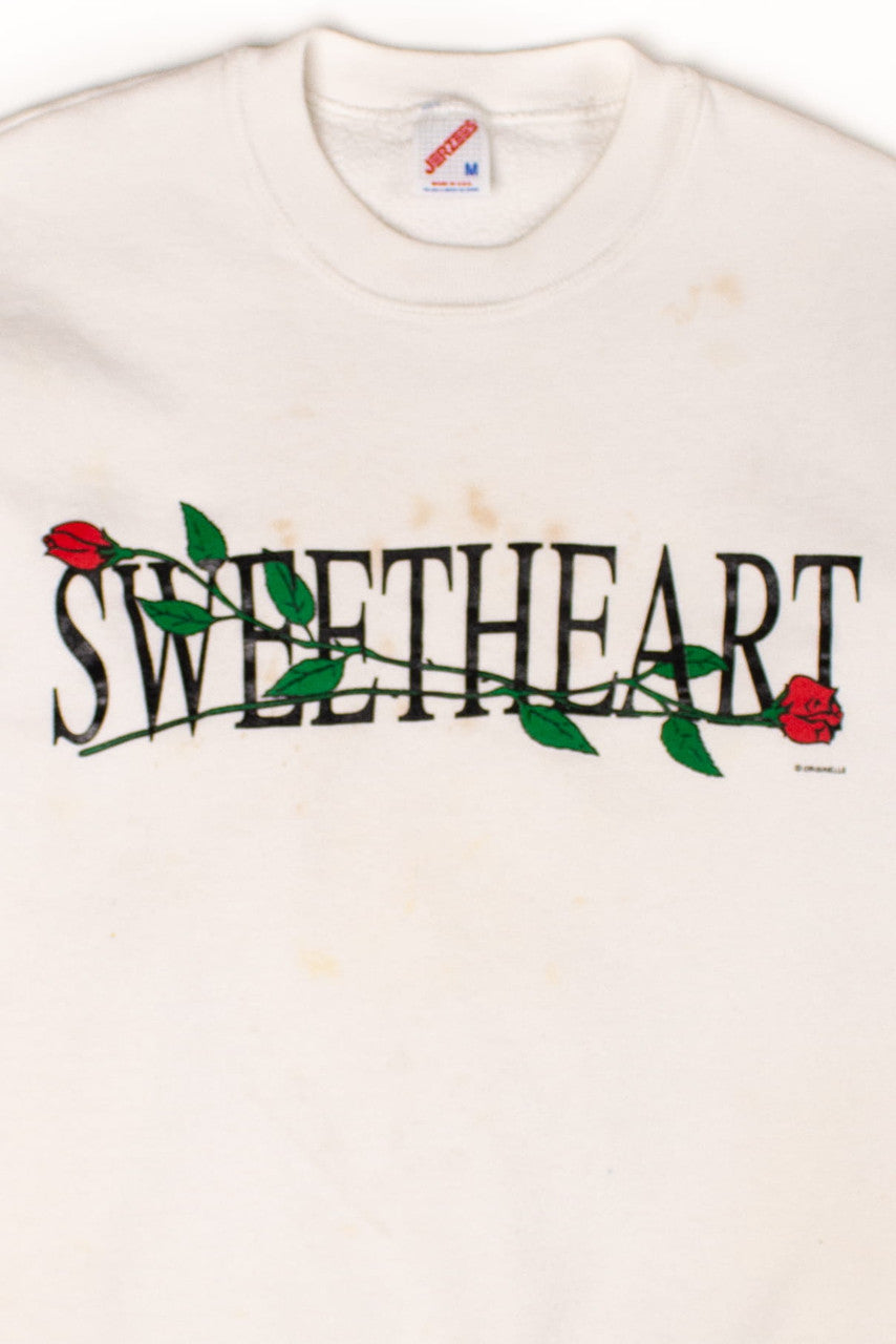 Vintage Sweetheart Roses Sweatshirt (1990s)