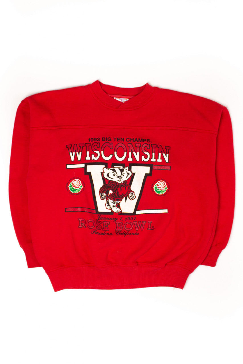 Vintage Wisconsin Badgers Rose Bowl Sweatshirt (1993)