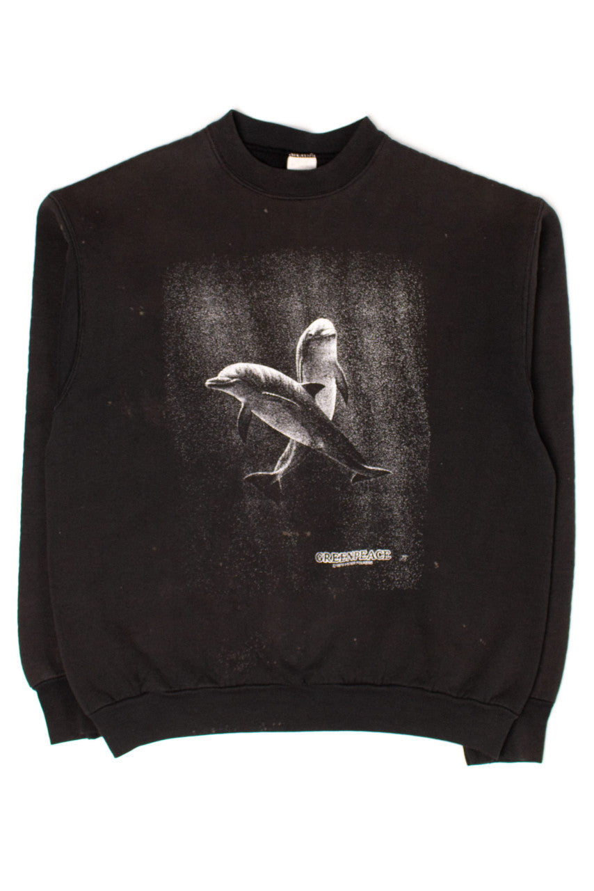 Vintage Greenpeace Dolphins Sweatshirt (1980s)