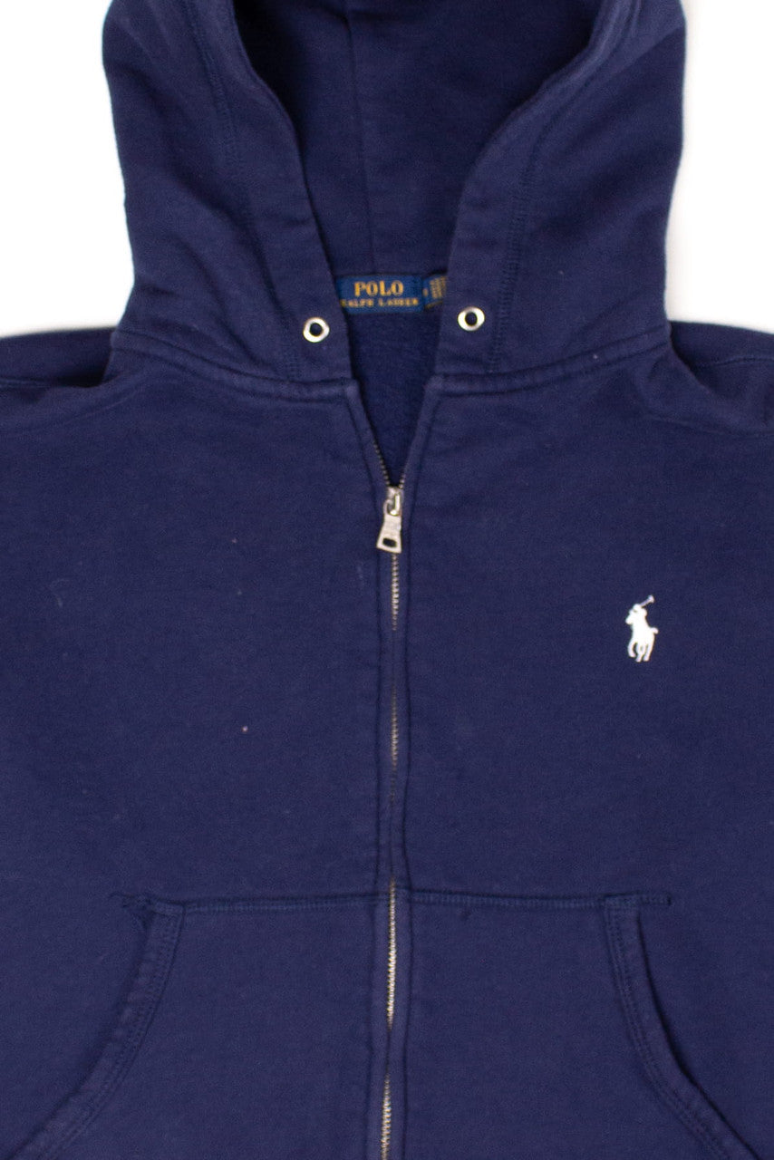 Navy Polo by Ralph Lauren Zip Hoodie (2000s)