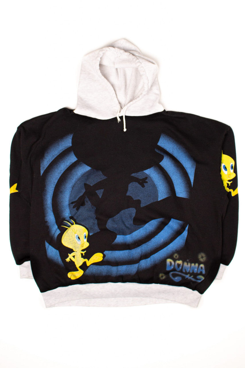 Donna's Vintage Oversized Tweety Bird Hoodie (1990s)