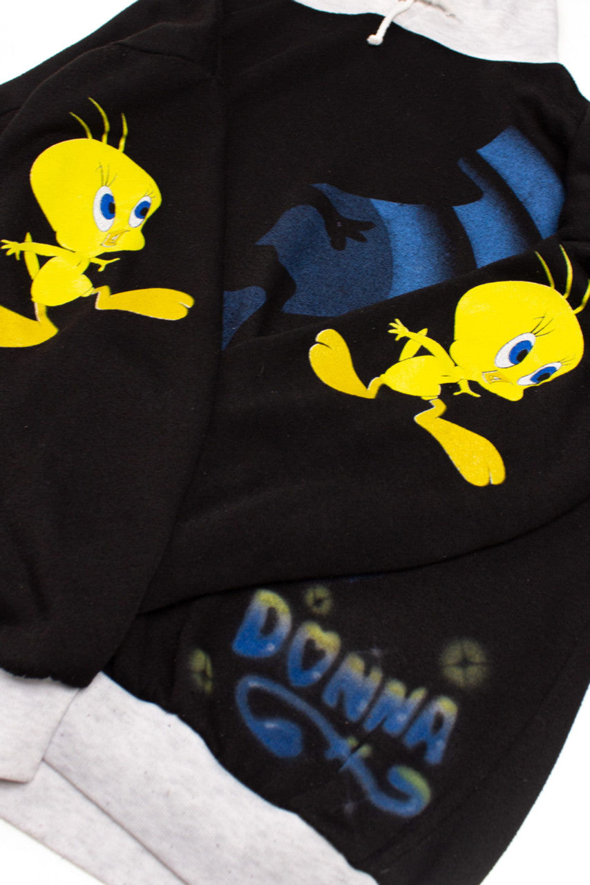 Donna's Vintage Oversized Tweety Bird Hoodie (1990s)