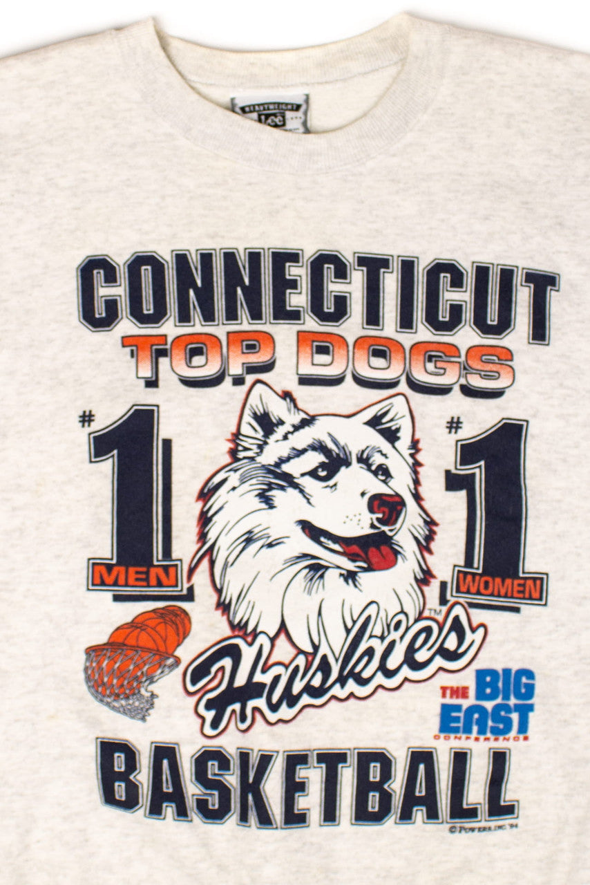 Vintage Connecticut Huskies 'Top Dogs' Sweatshirt (1994)