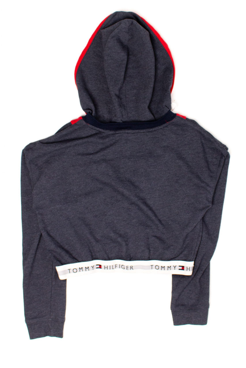 Tommy Hilfiger Cropped V-Neck Hoodie (2000s)