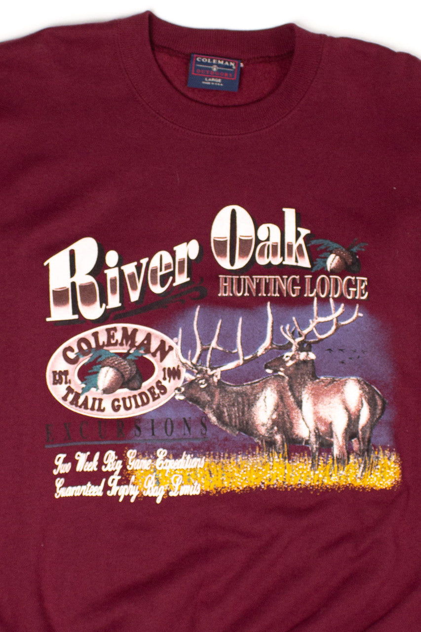 Vintage River Oak Hunting Lodge Sweatshirt (1990s)