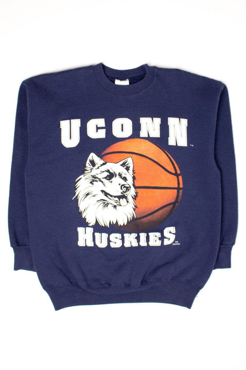 Vintage UConn Huskies Basketball Sweatshirt (1990s)
