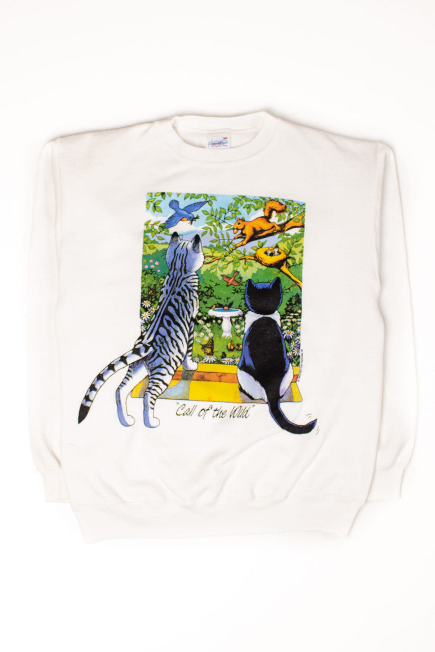 Vintage Call Of The Wild Cats Sweatshirt (1993)