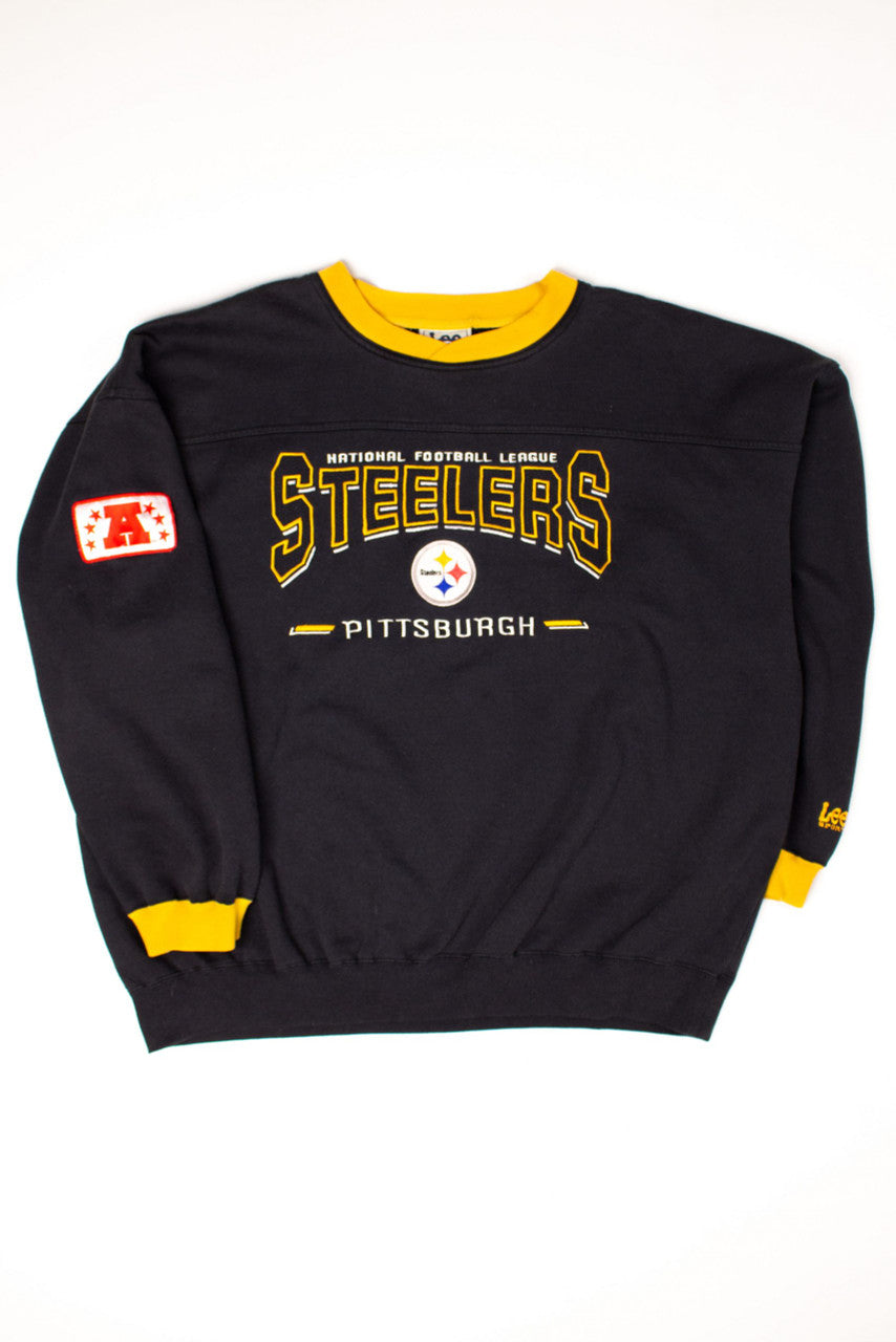 Vintage Pittsburgh Steelers AFC Patch Sweatshirt (1990s)