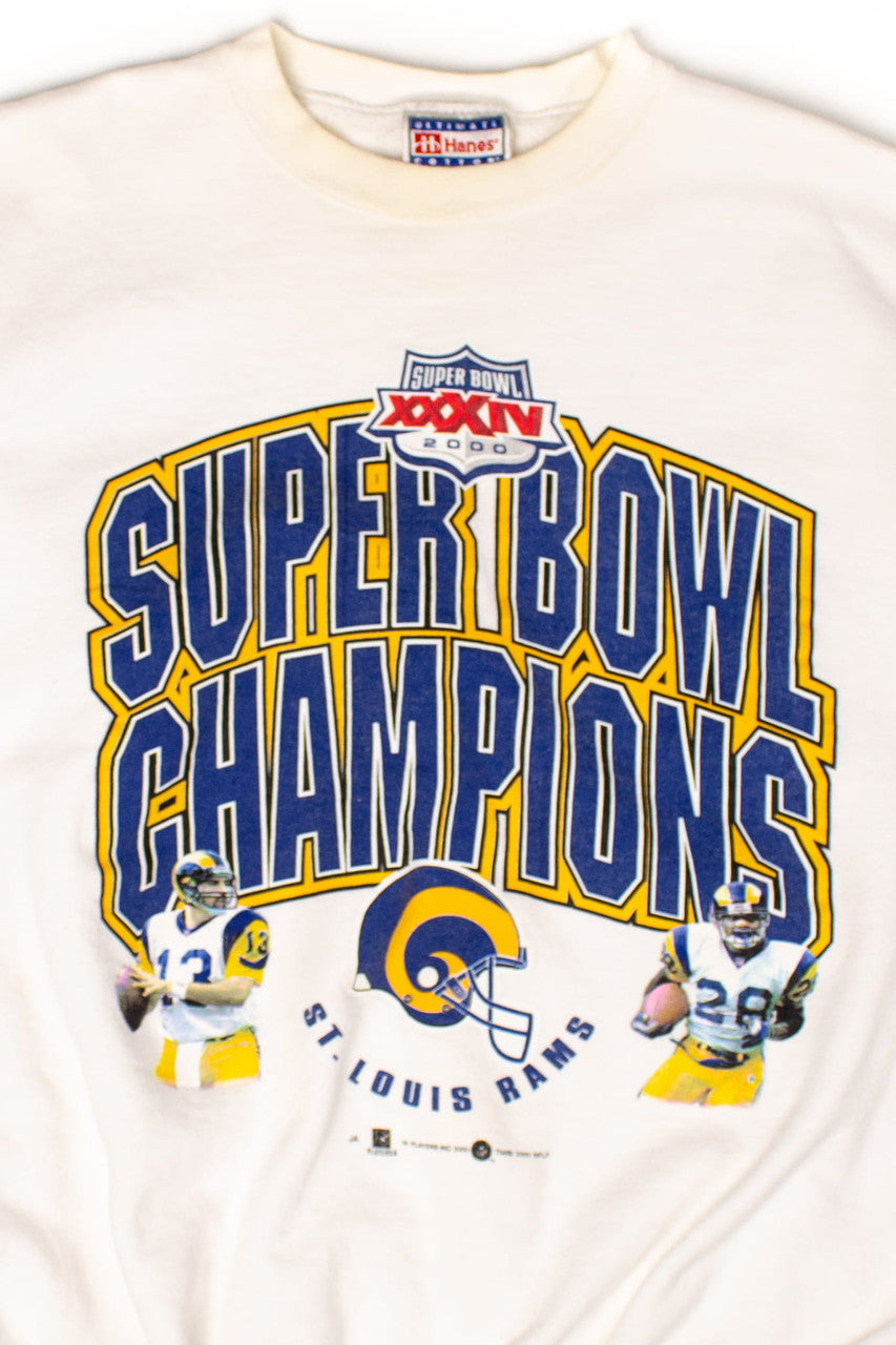Vintage St. Louis Rams Super Bowl XXXIV Champions Sweatshirt (2000)