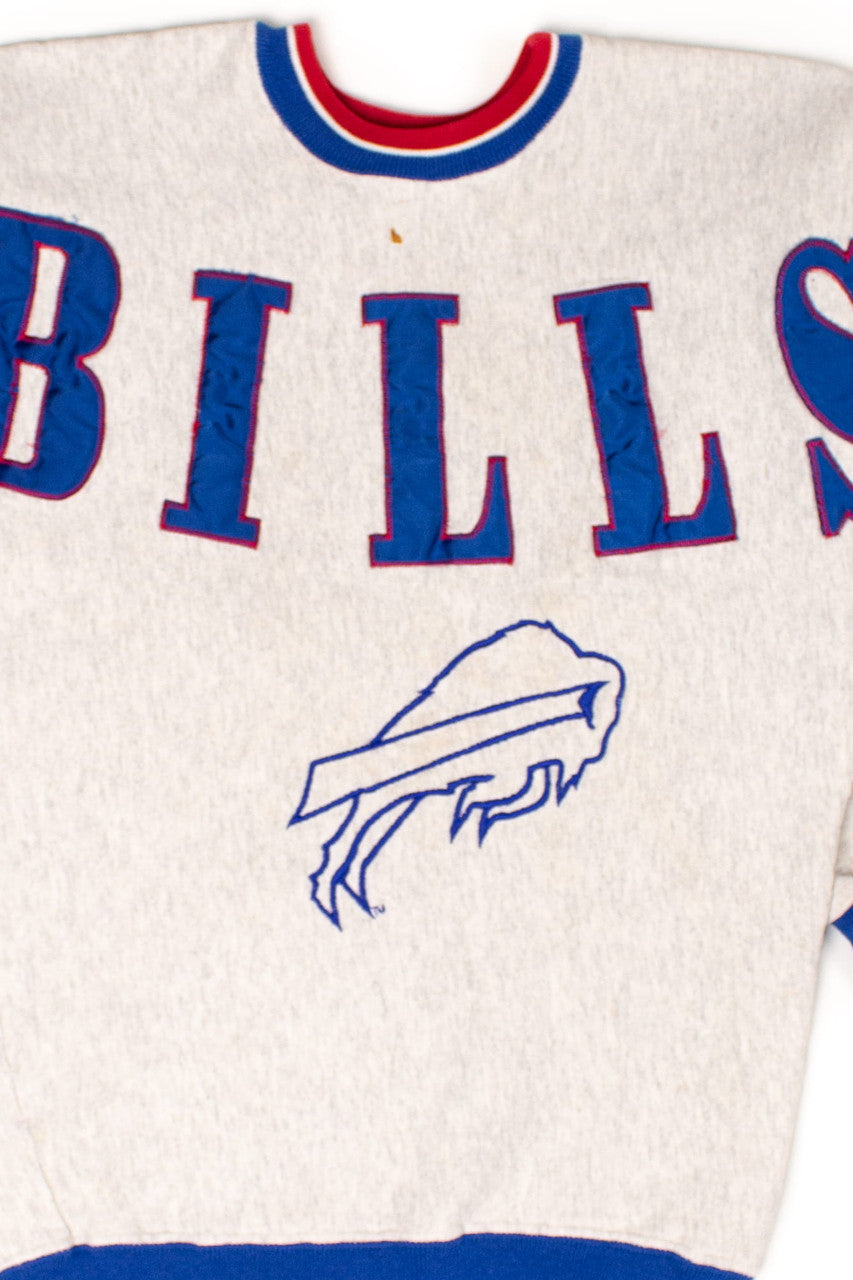 Vintage Buffalo Bills Embroidered Spellout Sweatshirt (1990s)