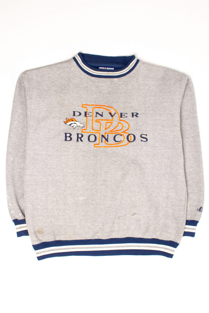 Vintage Textured Denver Broncos Sweatshirt (1990s)