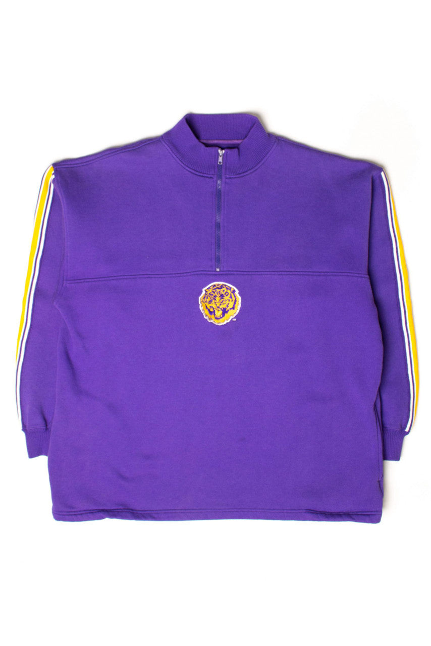 Vintage LSU Tigers Quarter Zip Sweatshirt (1990s)