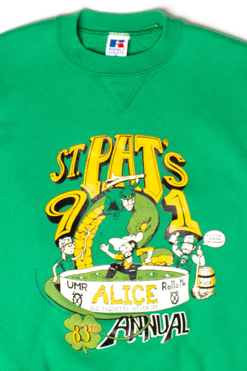 Vintage 83rd Annual Rolla St. Pat's Sweatshirt (1990s)