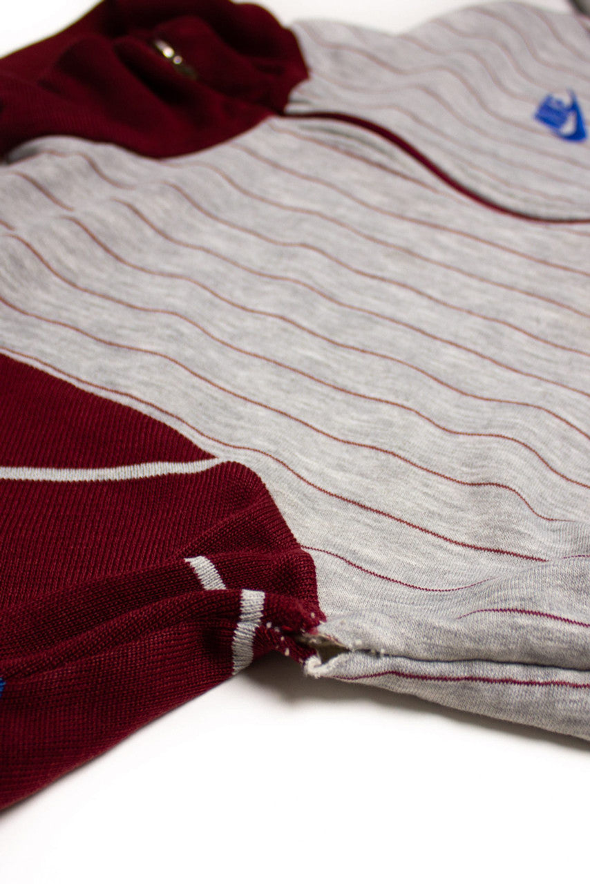 Vintage Nike Pinstripe Zip Up Sweatshirt (1990s)