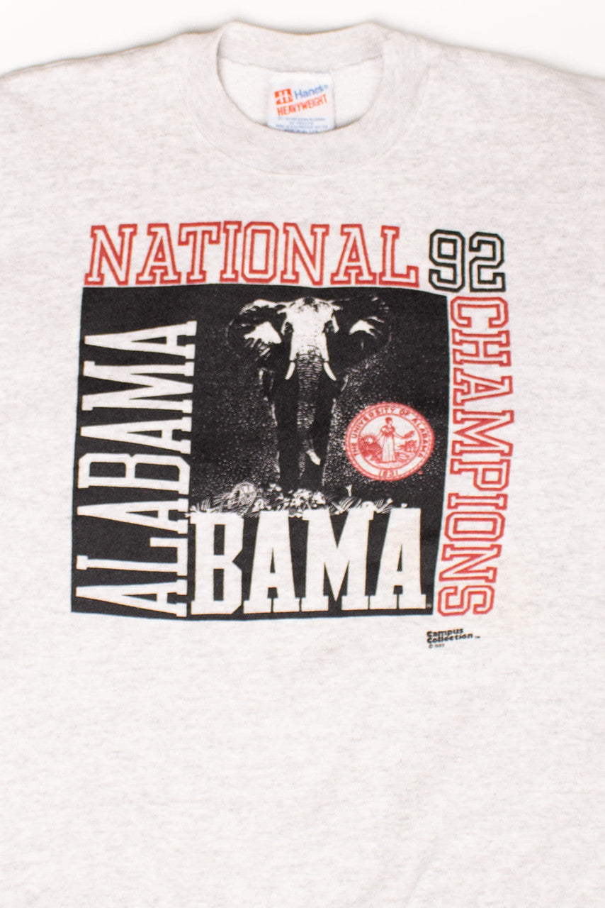 Vintage Alabama National '92 Champions Sweatshirt (1993)