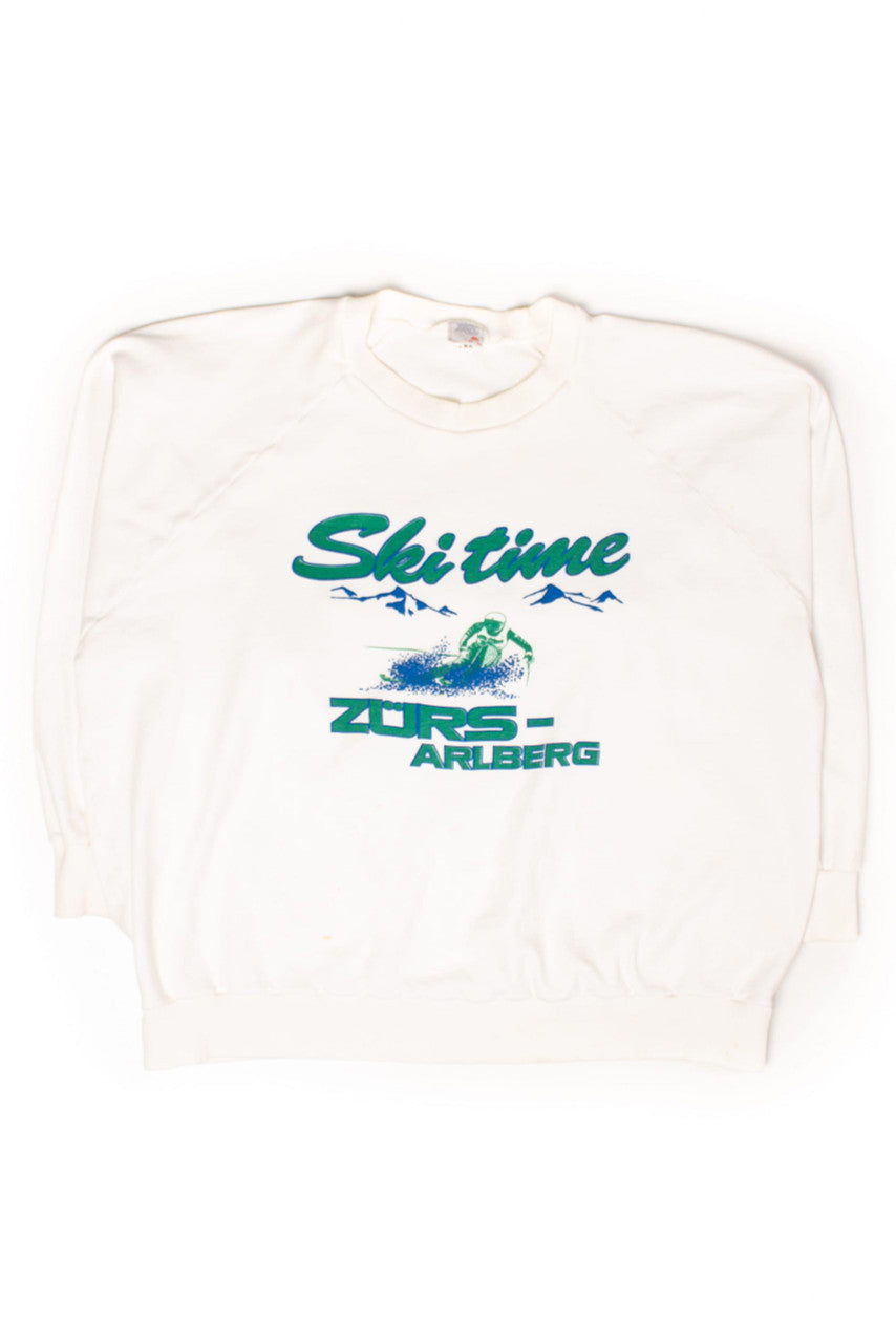 Vintage Ski Time Zurs-Arlberg Sweatshirt (1990s)