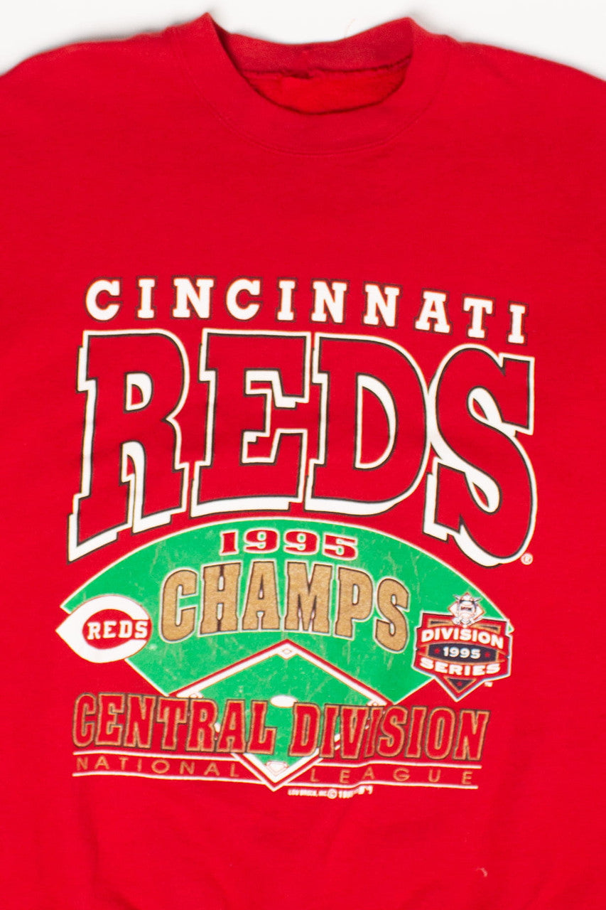 Vintage Cincinnati Reds NL Central Champs Sweatshirt (1995)