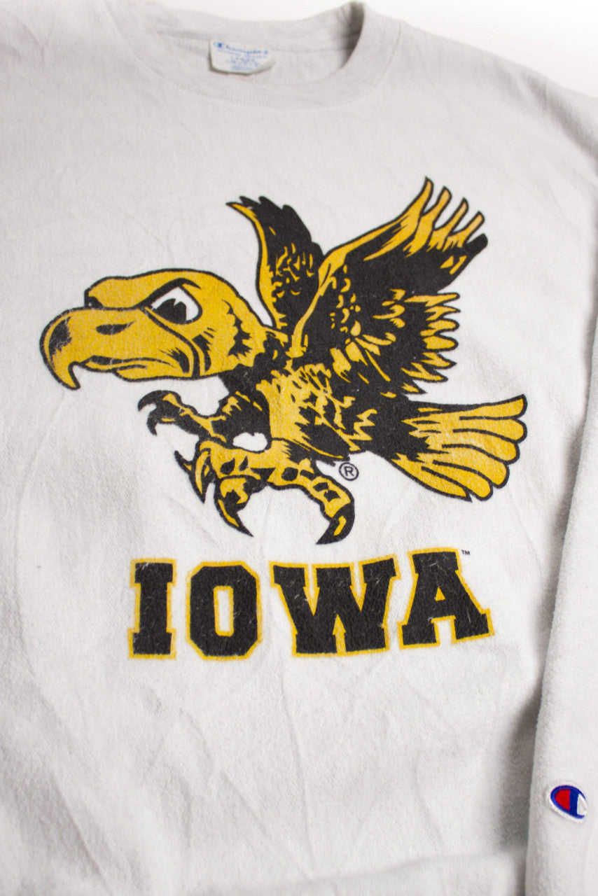 Vintage Iowa Hawkeyes Reverse Weave Sweatshirt (1990s)