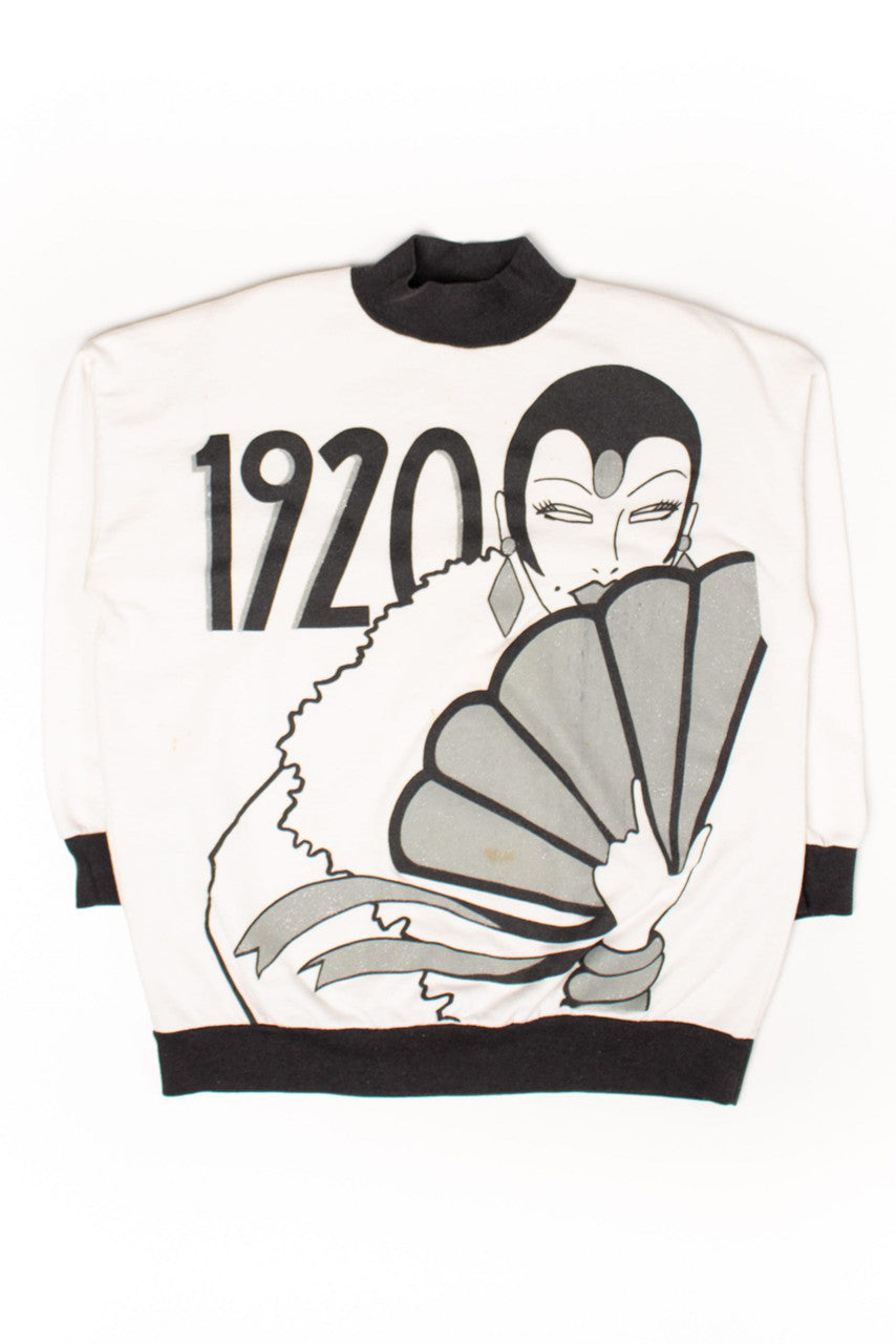Vintage 1920 Flapper Sweatshirt (1990s)