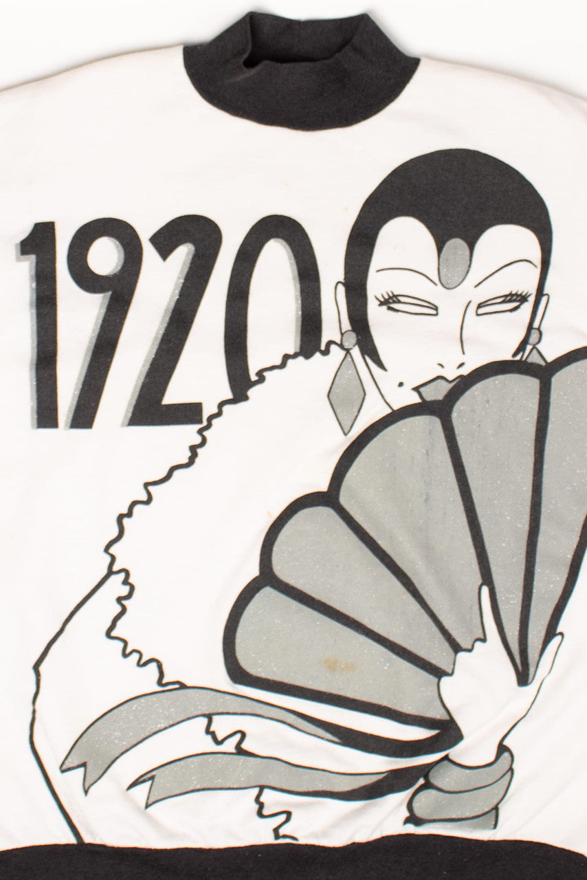 Vintage 1920 Flapper Sweatshirt (1990s)