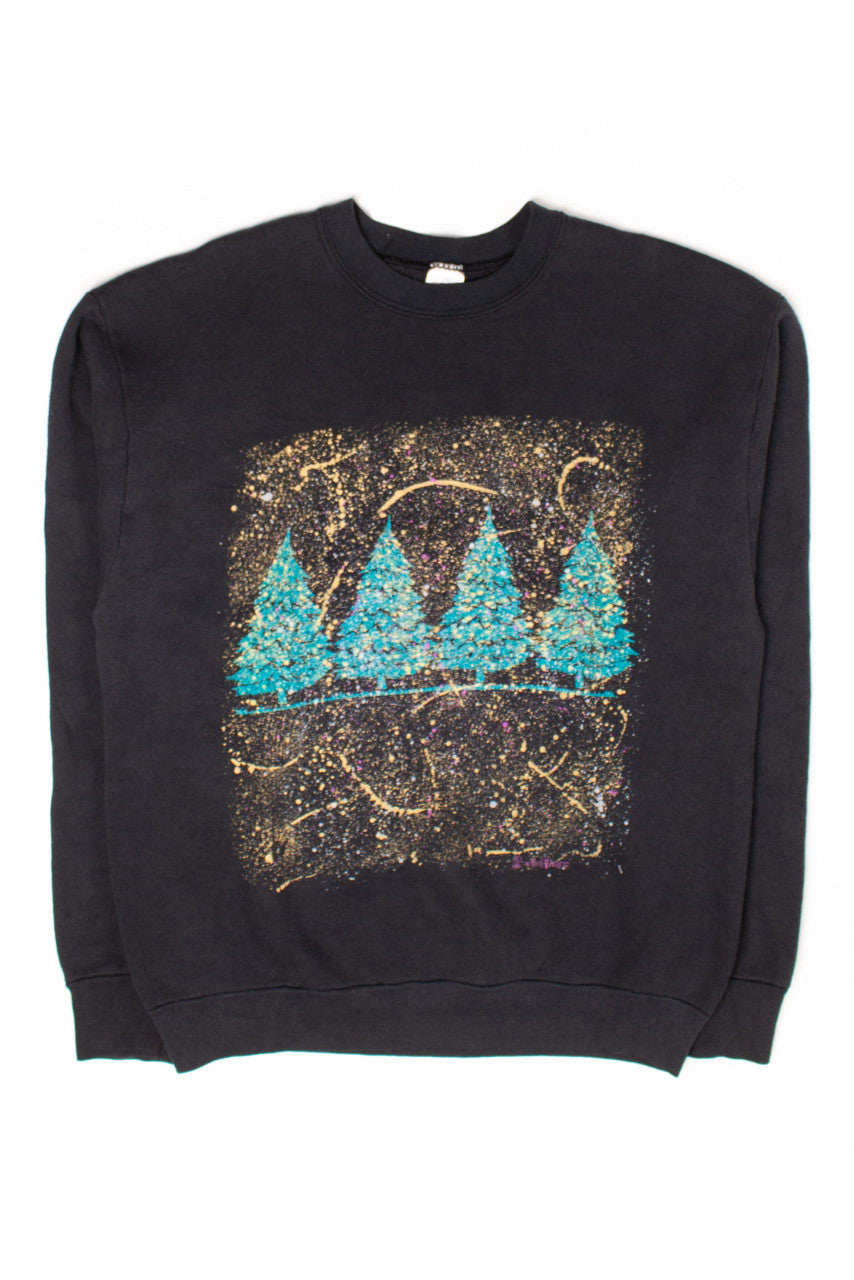 Vintage Splatter Trees Sweatshirt (1991)
