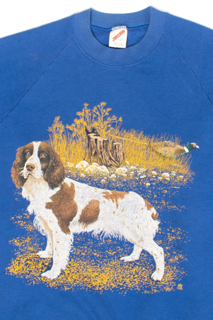 Vintage Pheasant Hunting Dog Sweatshirt (1990s)