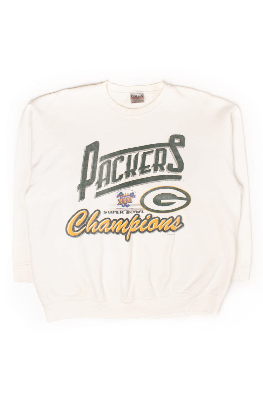 Vintage Green Bay Packers Super Bowl XXXI Champions Sweatshirt (1997)