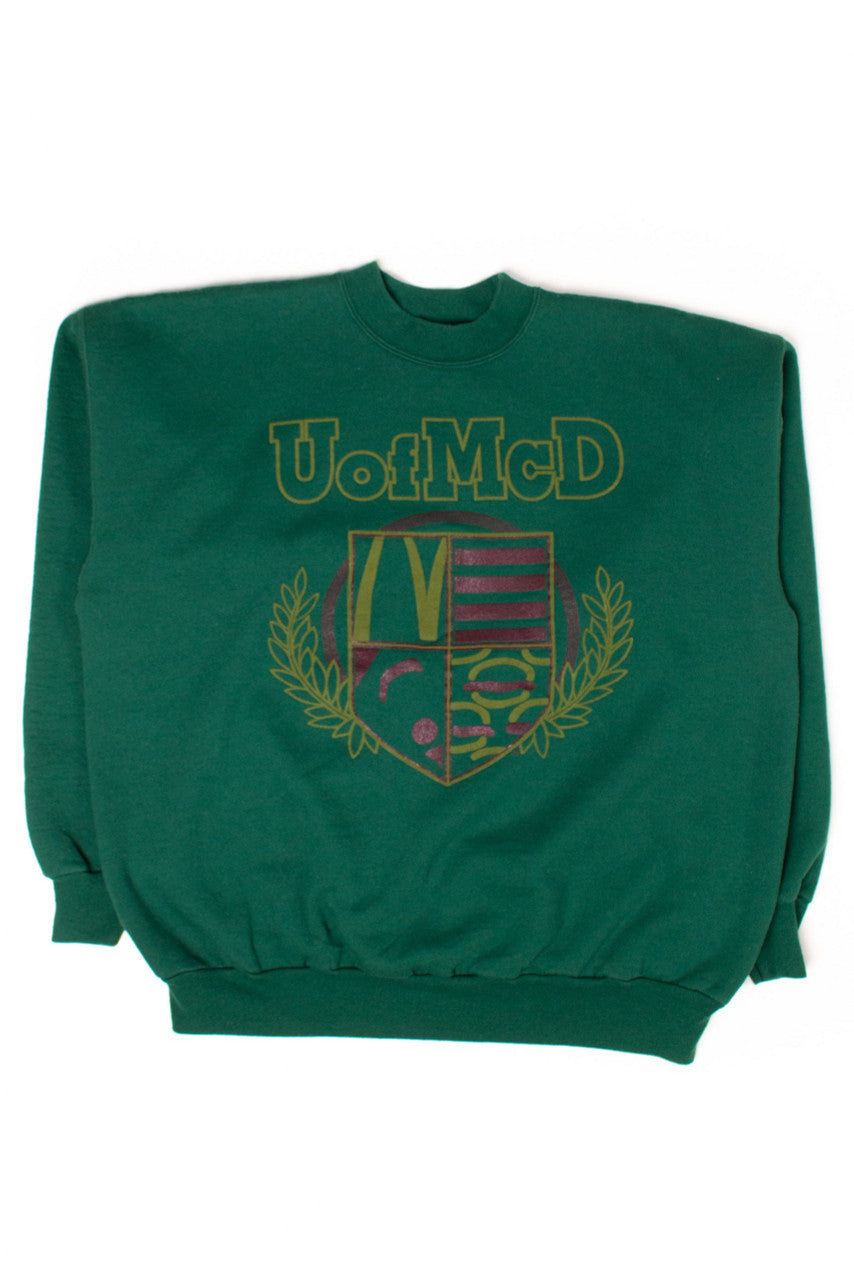 Vintage University of McDonalds Sweatshirt (1990s)