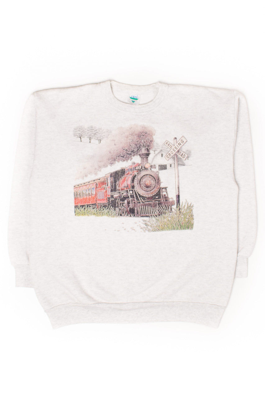 Vintage Railroad Crossing Sweatshirt (1990s)